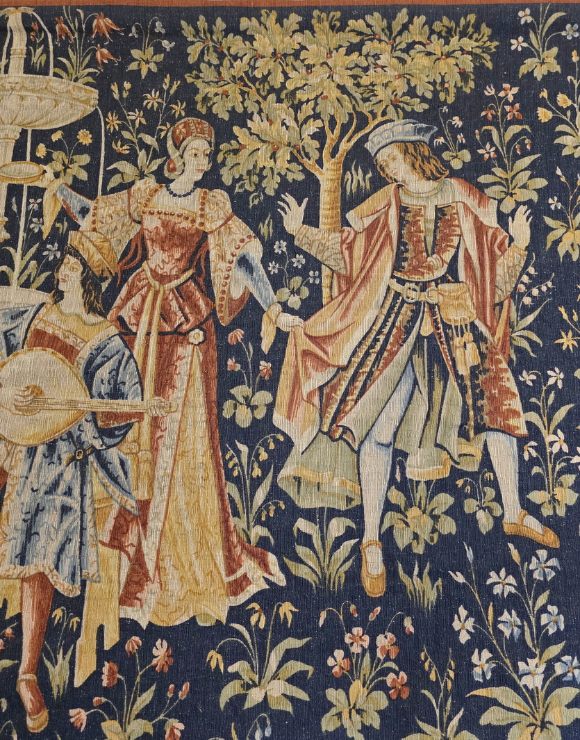 アメリヴィンテージ  GOBELINS TAPESTRY TOPS French Gobelin Tapestry framed - Embroidery - Tapestry - Patchwork